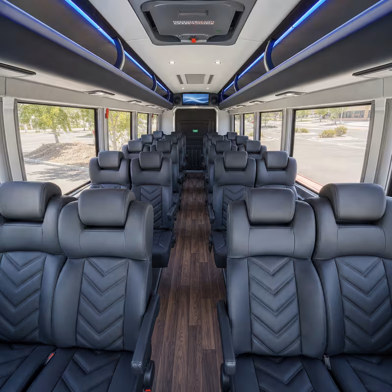 15-35 Passenger Minibus Interior