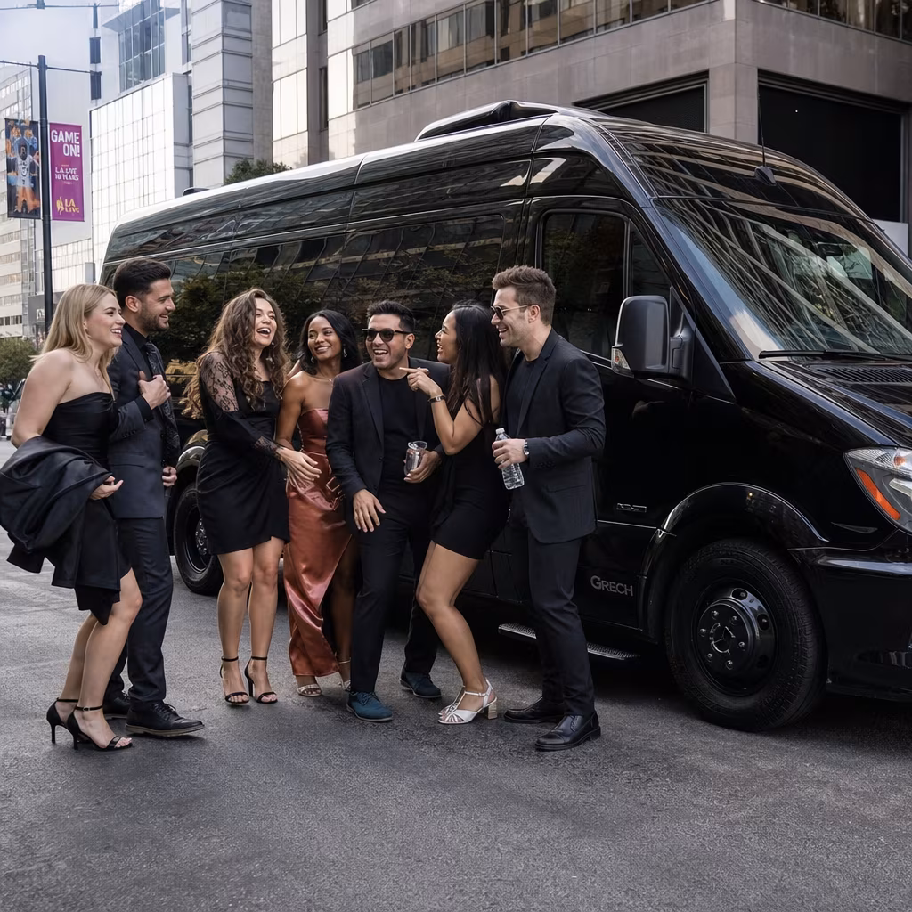 Bachelor and bachelorette party bus