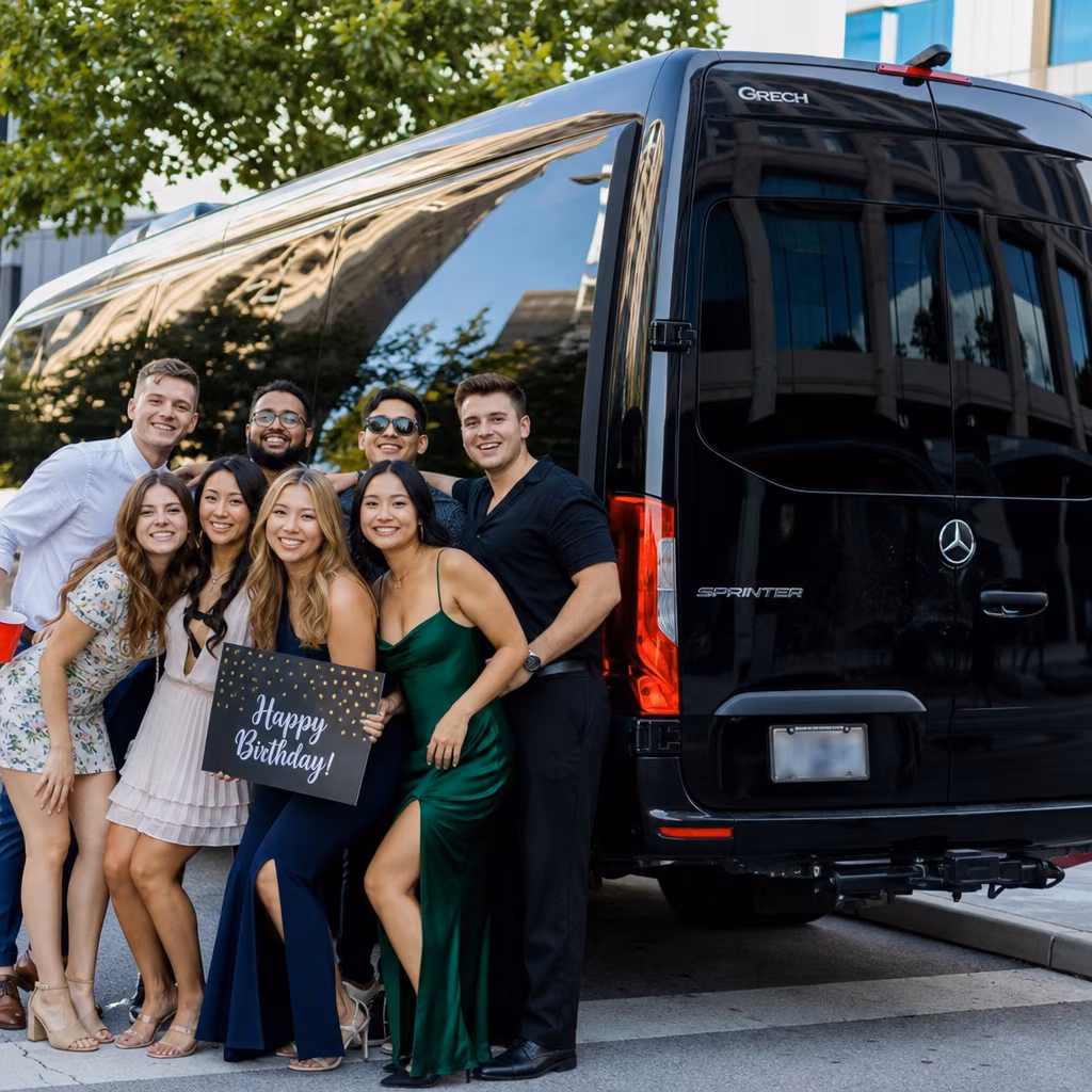 Birthday party bus