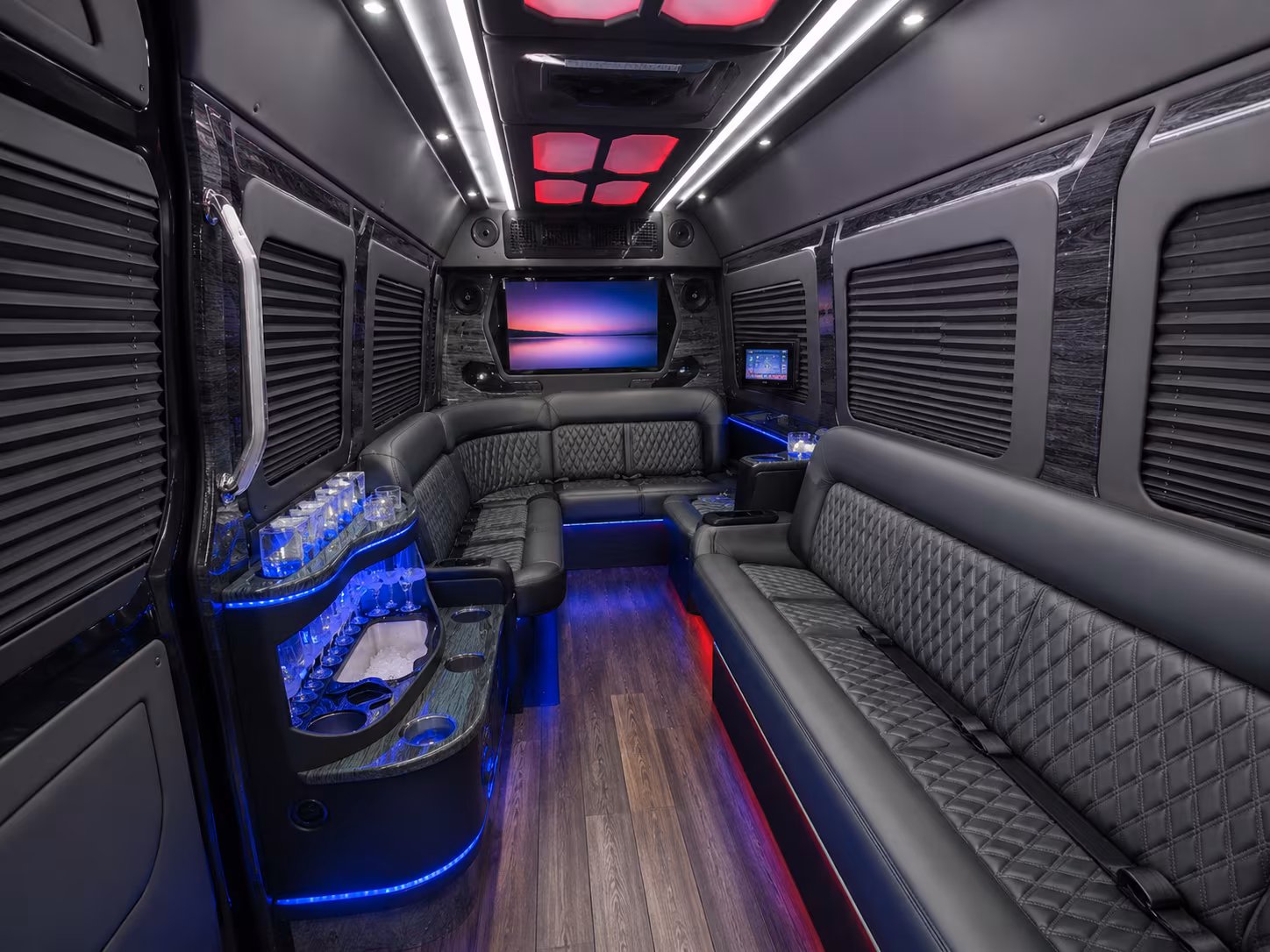 Los Angeles Airport Shuttle & Transportation party bus exterior