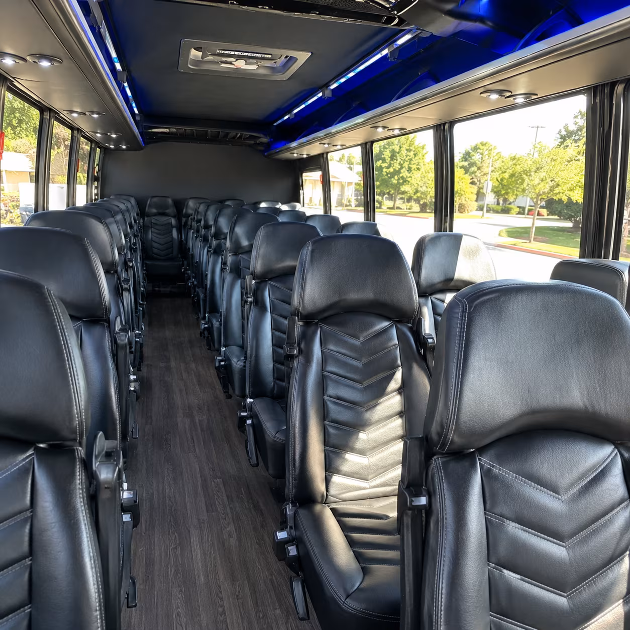 Los Angeles Airport Shuttle & Transportation onboard seating