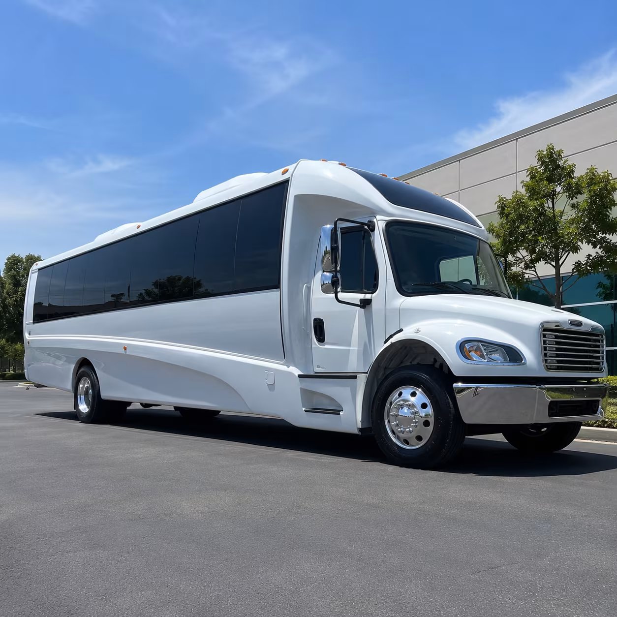 Los Angeles Airport Shuttle & Transportation party bus exterior