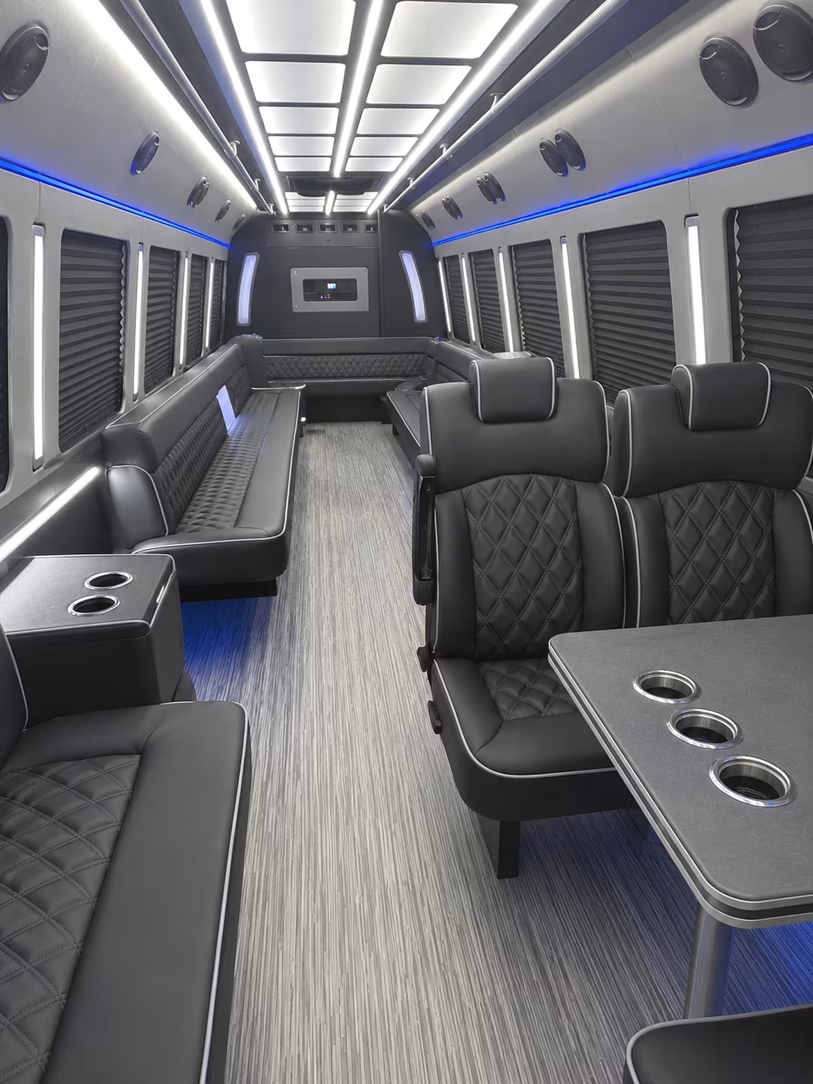 Los Angeles Bachelor & Bachelorette Transportation onboard seating