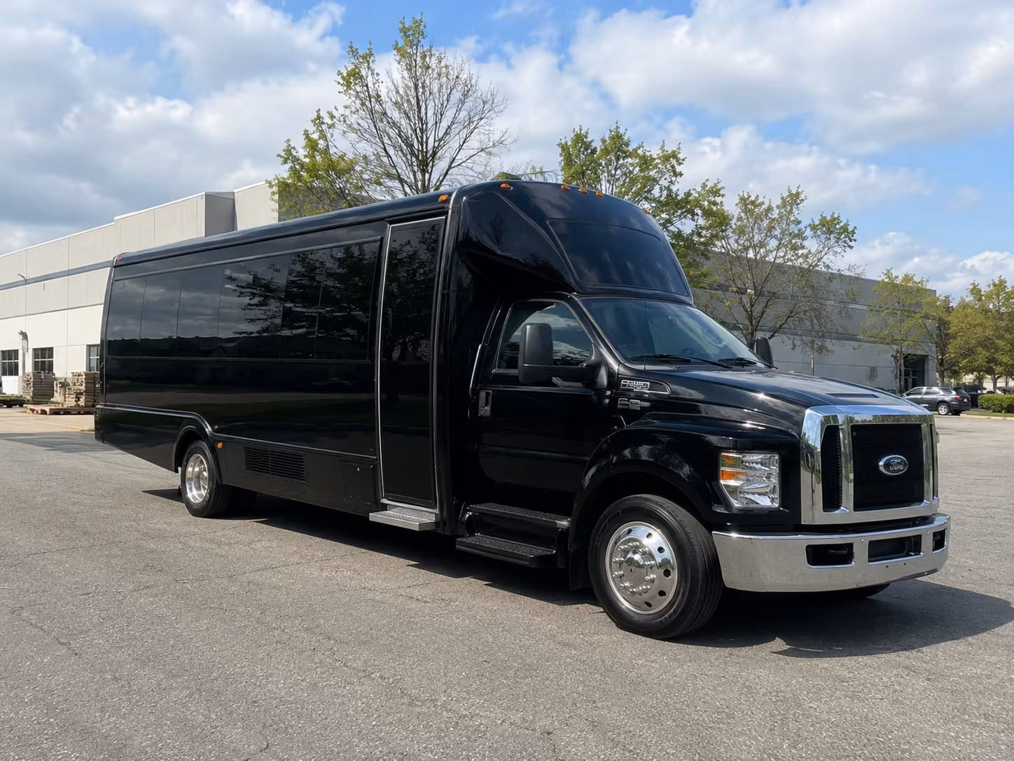 Los Angeles Birthday, Sweet 16, & Quinceañera Transportation party bus exterior