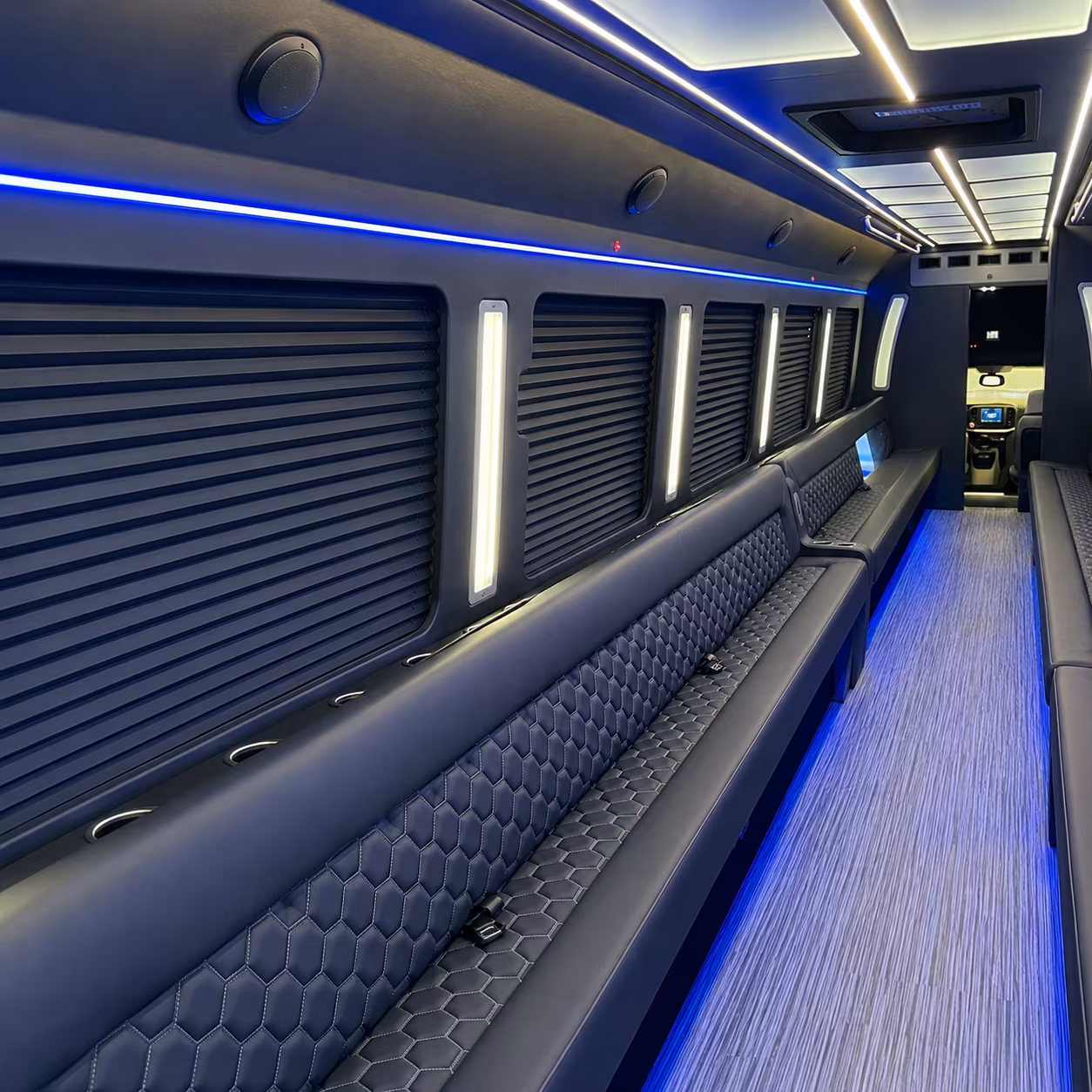 Los Angeles Concert & Music Festival Transportation party bus exterior