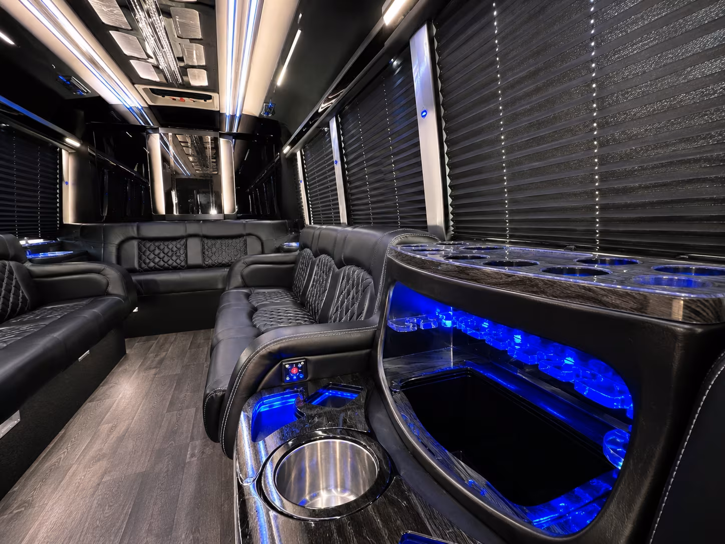 Los Angeles Concert & Music Festival Transportation party bus exterior