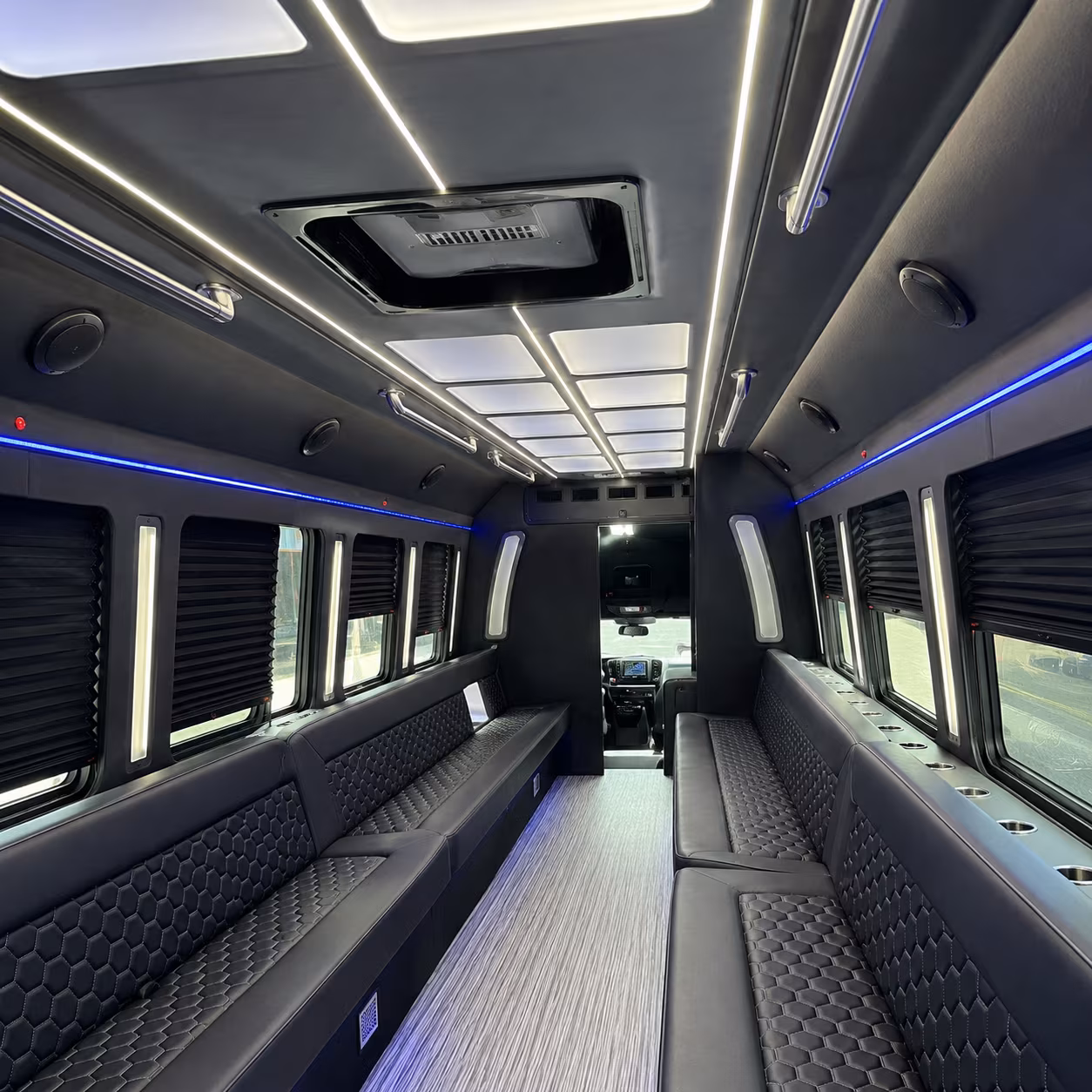 Los Angeles Prom & Homecoming Transportation party bus exterior