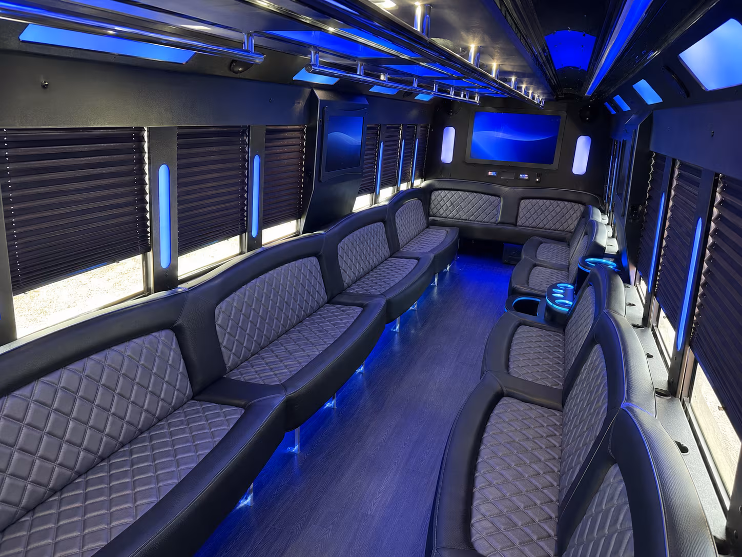 Los Angeles Prom & Homecoming Transportation party bus exterior
