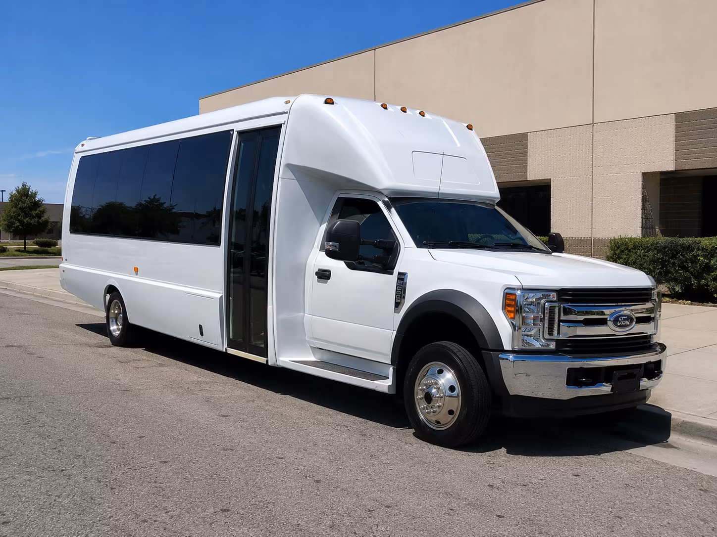 Los Angeles School Event Transportation party bus exterior