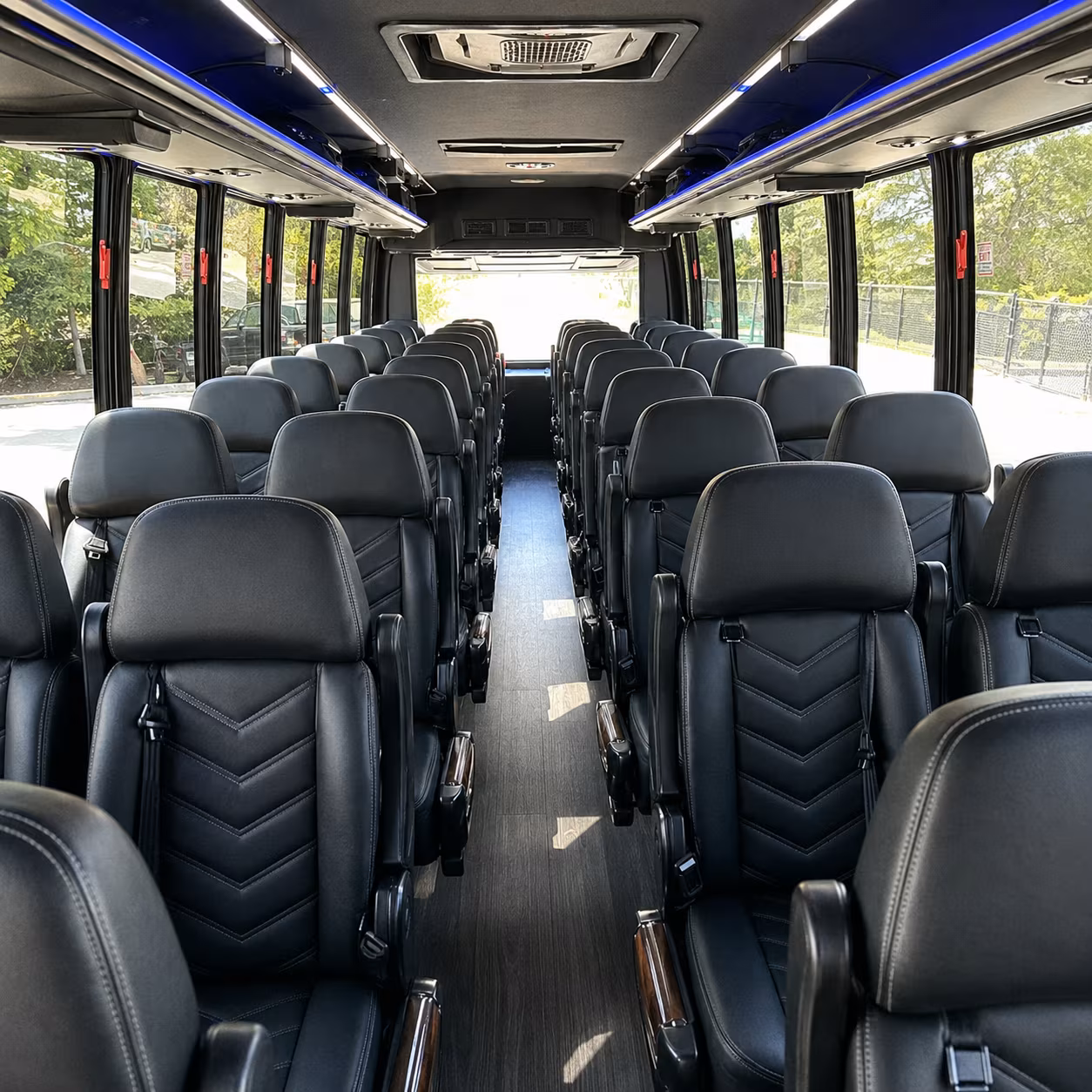 Los Angeles School Event Transportation onboard seating