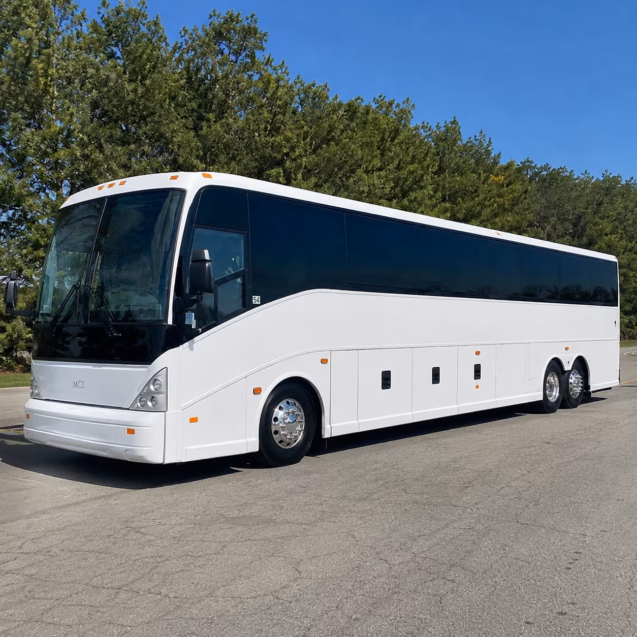 Los Angeles School Event Transportation party bus exterior