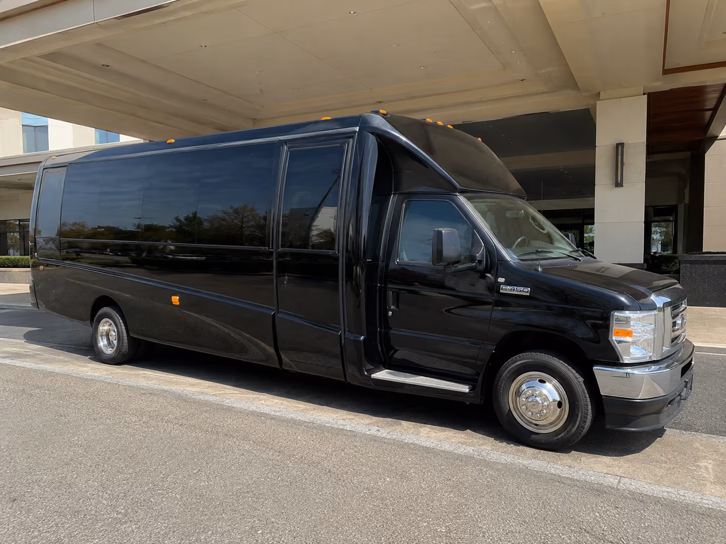 Los Angeles Wedding Transportation party bus exterior