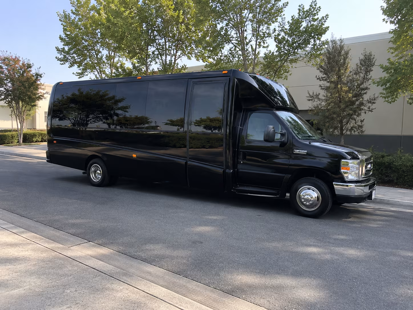 Los Angeles Wedding Transportation party bus exterior