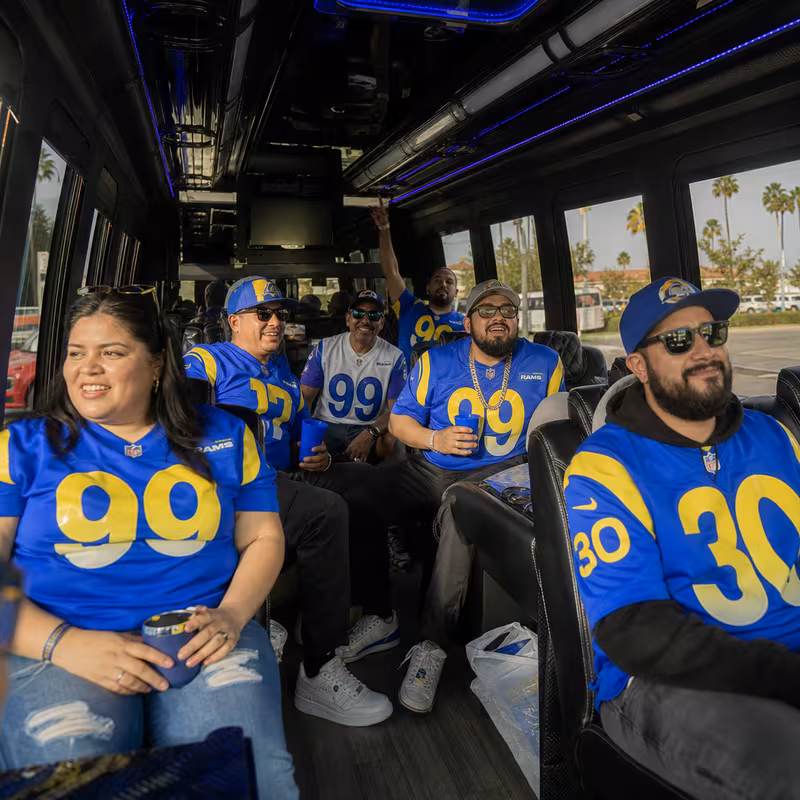 Los Angeles Sporting Event Transportation fleet vehicle