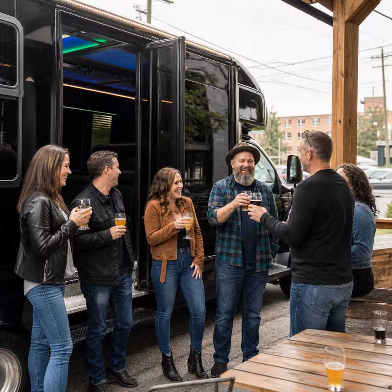 Los Angeles Winery & Brewery Tour Transportation fleet vehicle