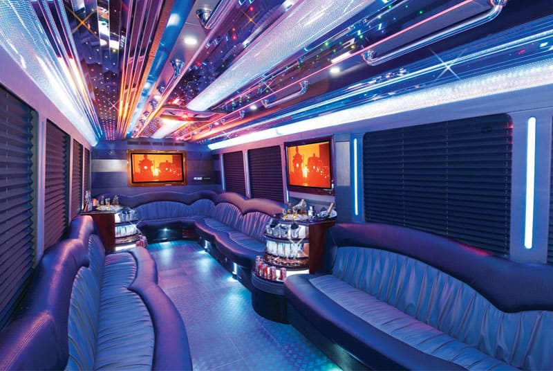 Inglewood 20 Passenger Party Bus Interior
