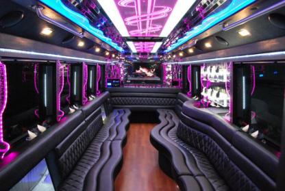 Pasadena 50 Passenger Party Bus Interior